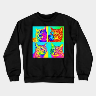 Tabby Pop Art - Cat Lover Gift Crewneck Sweatshirt